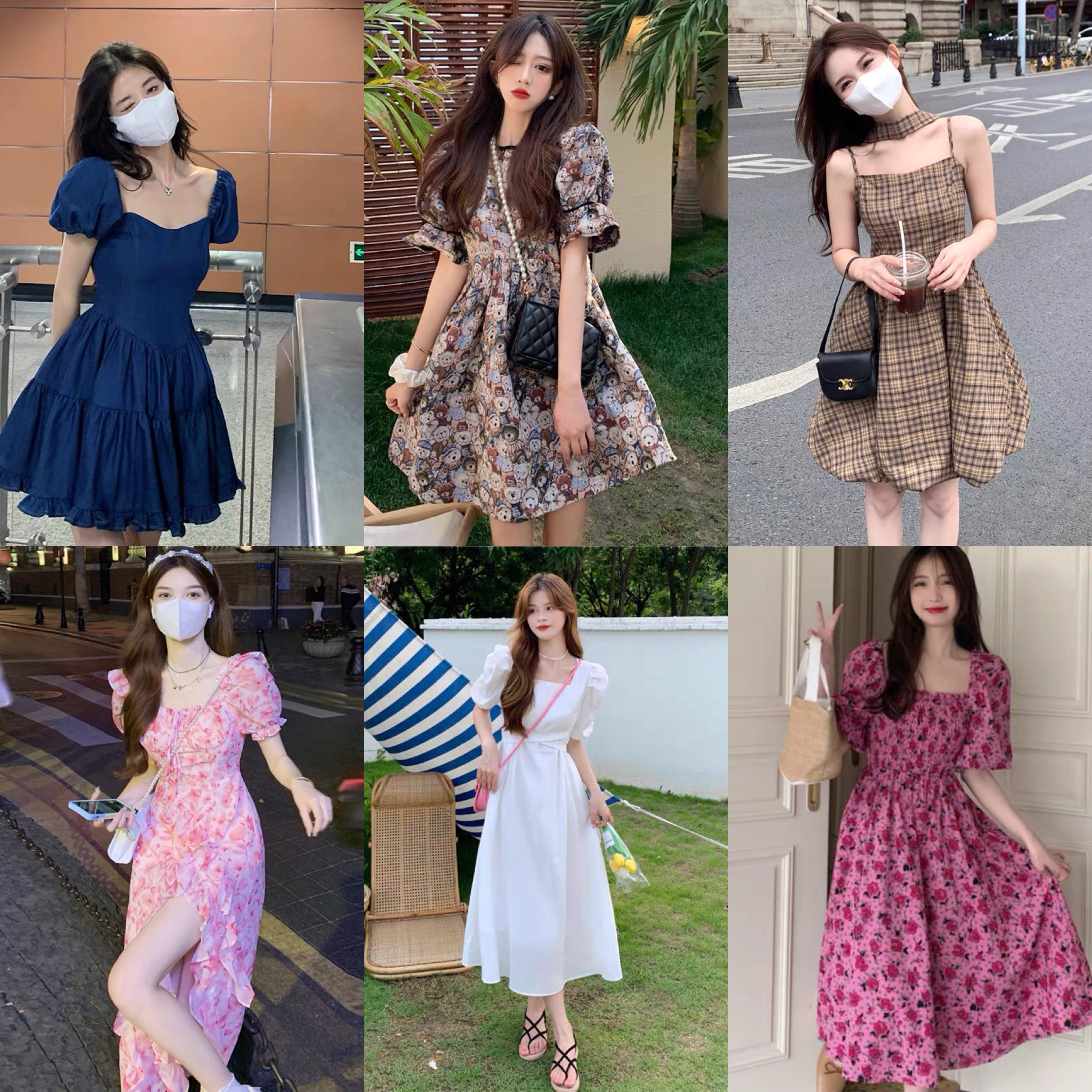Clearance wholesale women's casual dresses and T-shirts, mixed clothing, random delivery