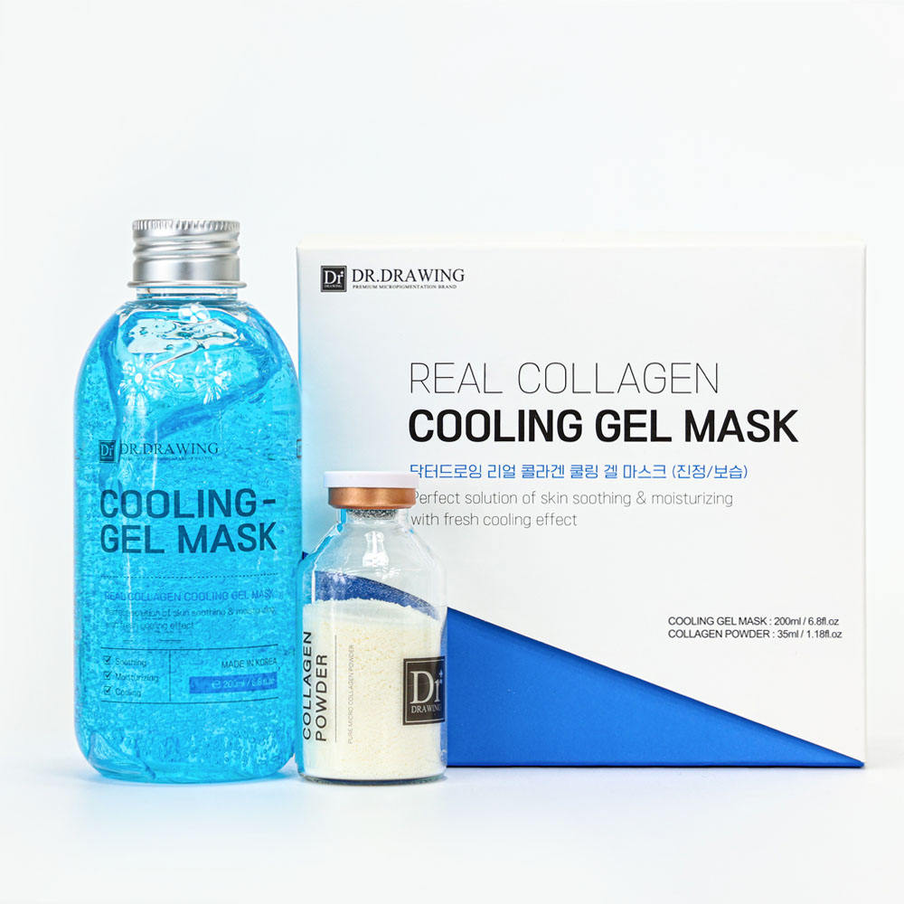 Private label skincare Korean-style vegan EGF moisturizing cream, collagen face mask, cooling mask powder, soothing gel, centella asiatica