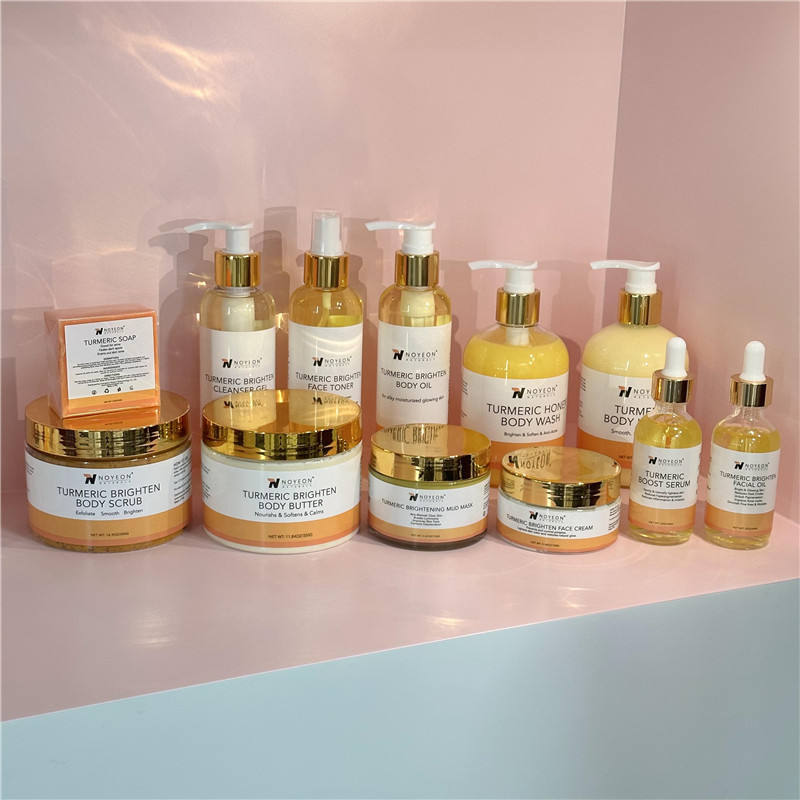 Droplet delivery skincare turmeric body lotion, discounted price, all-liquid customized beauty skincare for women, 3-year shelf life