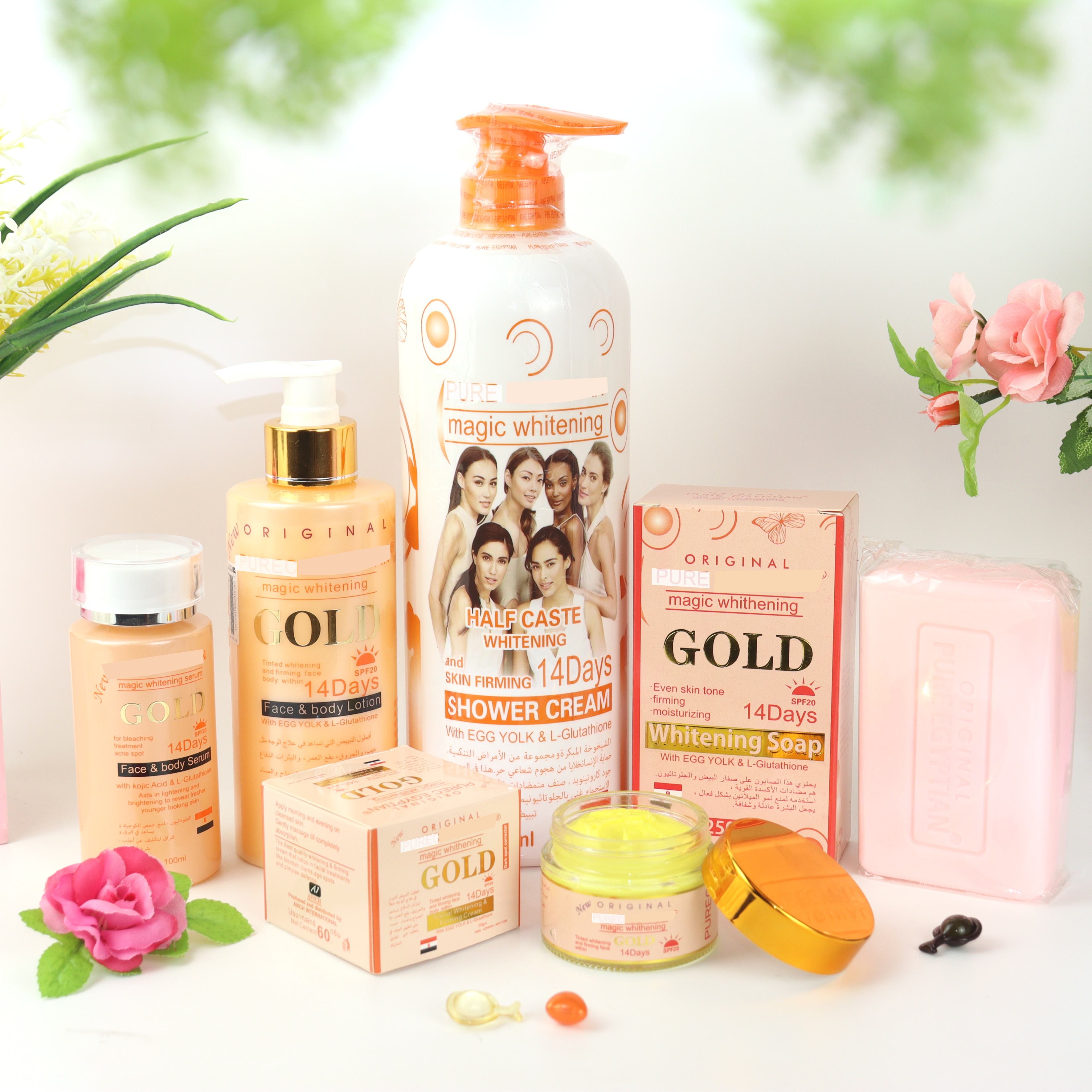 Skincare set (new) private label cosmetics facial beauty products cream set, anti-aging skincare wholesale, whitening set