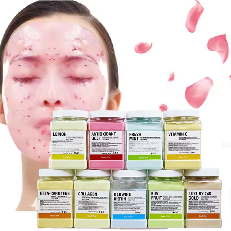 Beauty cosmetic product nourishing, moisturizing, whitening hyaluronic acid / cruelty-free soft mask powder crystal jelly mask