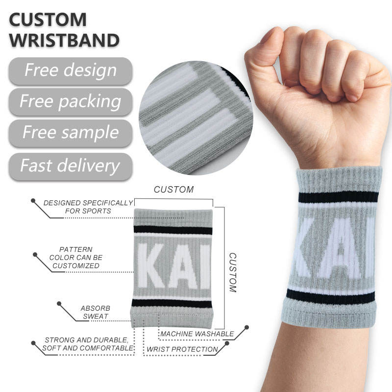 Custom crossfit wristbands with logo, sports wrist straps, no minimum order, wrist support promotional item